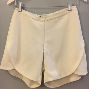 Dressy White Shorts by Annie Griffin